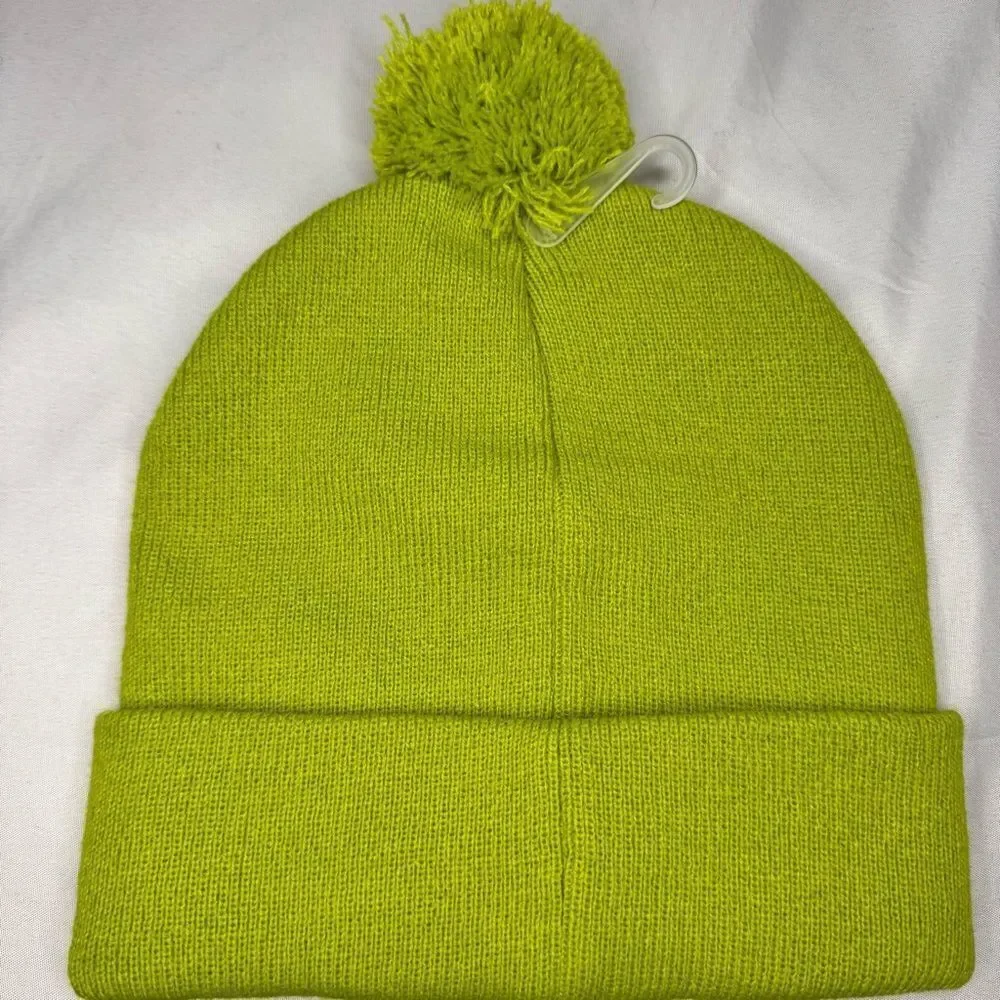 Dr. Suess Grinch Green Beanie with Pom Pom OS